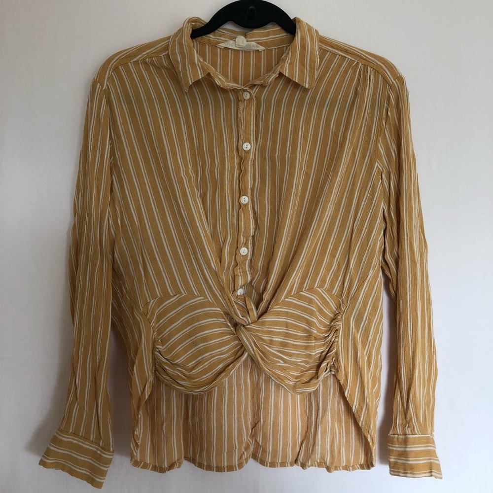 Striped Long Sleeve Button Up